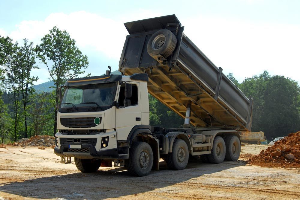 Large tipper trucks