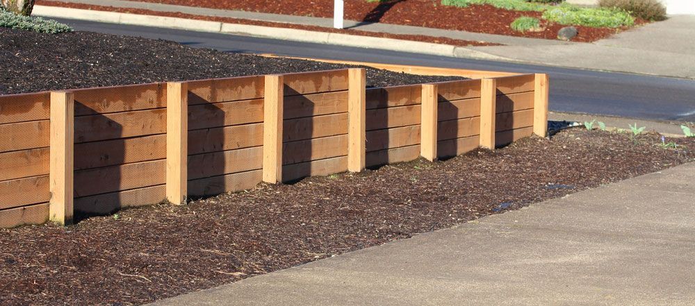 Timber retaining walls